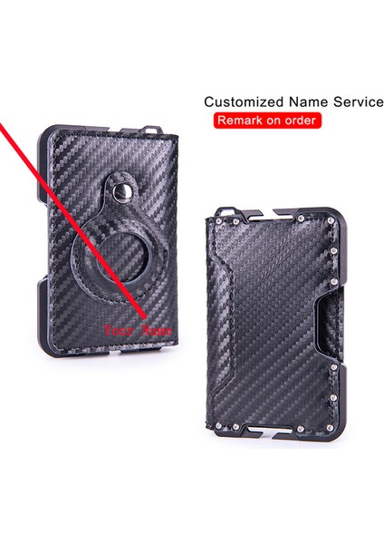 Isim-Ku-3-Kahve Özelleştirilmiş Isim Airtag Erkek Cüzdan Gerçek Hakiki Deri Cüzdan Kart Tutucu Rfid Hırsızlığa Karşı Tokatlamak Kredi Kartı Tutucu Akıllı Cüzdan (Yurt Dışından)