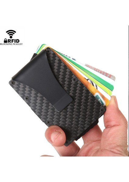 Altın Özelleştirilmiş Dıenqı Rfid Karbon Fiber Erkek Cüzdan Ünlü Marka Metal Ince Ince Erkek Cüzdan Para Çantaları Küçük Mini Aviator Sihirli Cüzdan Cüzdanlar (Yurt Dışından) fiyatları