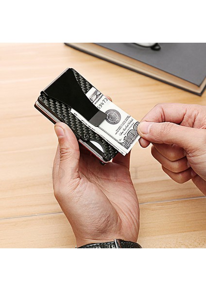 Altın Özelleştirilmiş Dıenqı Rfid Karbon Fiber Erkek Cüzdan Ünlü Marka Metal Ince Ince Erkek Cüzdan Para Çantaları Küçük Mini Aviator Sihirli Cüzdan Cüzdanlar (Yurt Dışından) indirimleri