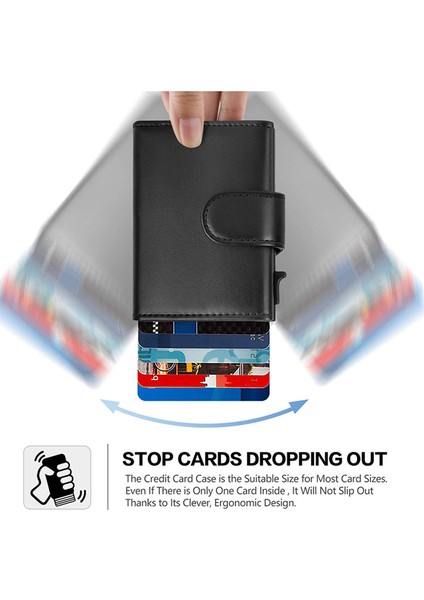 Siyah (Isim Hizmeti) Dıenqı Rfid Hakiki Deri Erkek Cüzdan Moda Kart Tutucu Üç Katlı Cüzdan Para Çantaları Akıllı Ince Ince Para Cebi Cüzdan Cüzdan (Yurt Dışından) fırsatları