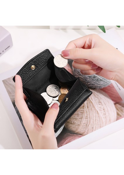 Hhf Moda Küçük Cüzdan ile Mini Para Cebi Çanta Hakiki Deri Kadın Cüzdan ve Çantalar Tasarımcı Kart Tutucu Portfel Damski (Yurt Dışından)