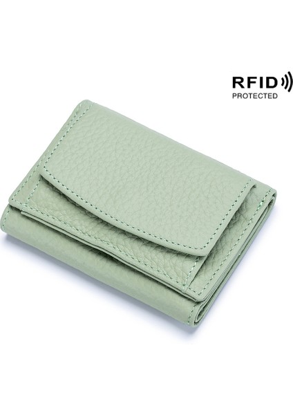 Pembe 2020 Rfid Hakiki Deri Mini Cüzdan Kısa Kore Cüzdan Kadınlar Için Küçük Para Çantaları Bayanlar Çanta Vintage Ince Kart Ince Cüzdan (Yurt Dışından) fırsatları