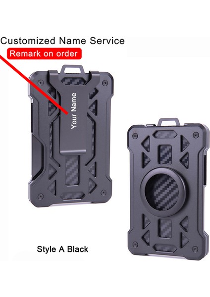 Isim-Ak-4-B Mavi Özelleştirilmiş Isim Rfid Alüminyum Hava Etiketi Kartlıklı Cüzdan Para Çantası Erkek Kadın Cüzdan Çanta Apple Airtags Tracker Kımlık Kartı Kılıfı (Yurt Dışından)
