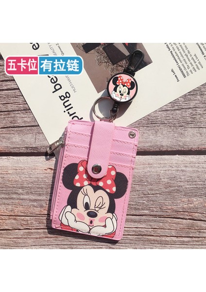 K-5 Kart Yuvaları Disney'in Yeni Mickey Kaptan Amerika Öğrenci Okul Kartı Paketi Karikatür Sevimli Asılabilir Boyun Kordonu Çok Fonksiyonlu Kart Paketi (Yurt Dışından)