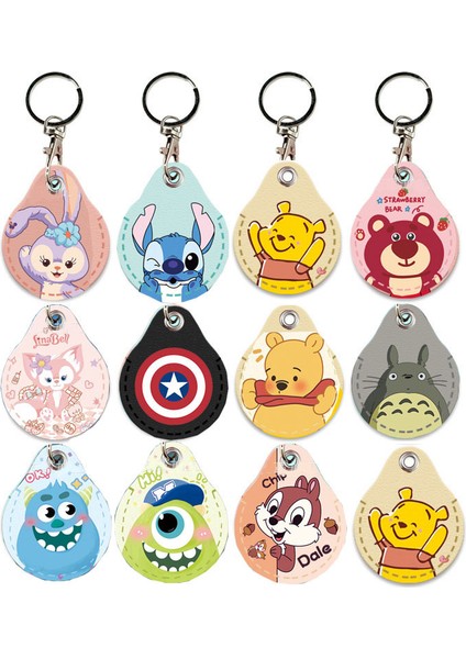 Stil 8 Yeni Disney Sevimli Dikiş Lotso Anahtarlık Pu Deri Anahtar Kılıfı Ince Kahya Anahtar Erişim Giriş Koruma Kartı Koruyucu Tutucu (Yurt Dışından)
