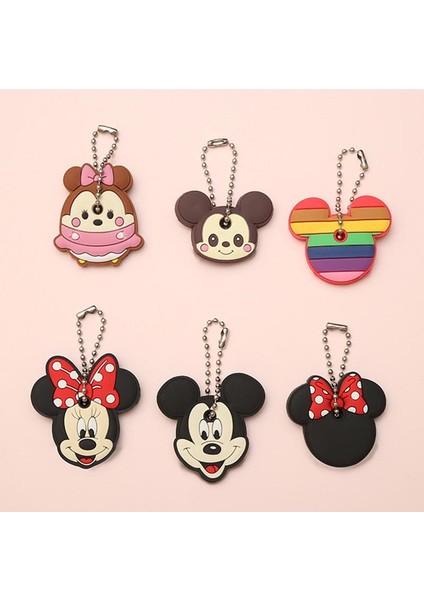 Stil 2 Disney Mickey Minnie Ilmek Anahtarlık Silika Jel Anahtar Kılıfı Ince Kahya Anahtar Erişim Giriş Koruma Kartı Koruyucu Tutucu (Yurt Dışından)