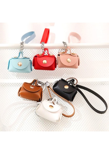 Mavi Yaratıcı Deri Mini Çanta Anahtarlık Bozuk Para Cüzdanı Kılıfı Sevimli Para Cüzdanı Kadın Çantaları Mini Taşınabilir Saklama Çantası Küçük Kulaklık Kutusu (Yurt Dışından) fiyatları