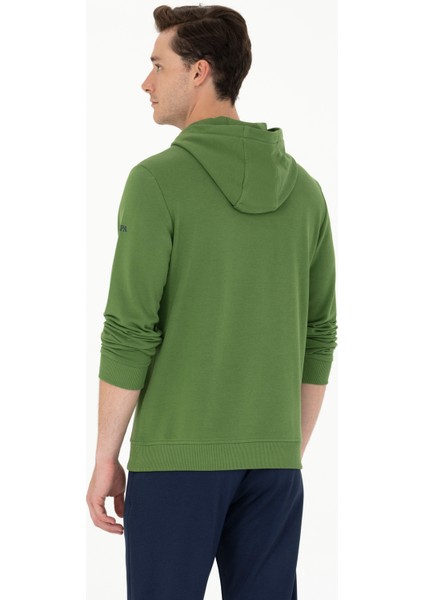 U.S. Polo Assn. Erkek Yeşil Sweatshirt 50276407-VR054