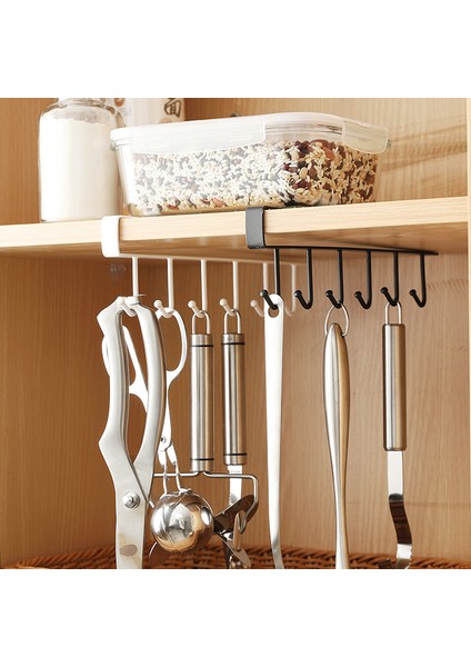 Deliksiz Mutfak Spatula Çorba Kaşığı Depolama Rafı Depolama Daldırma Altı Kanca (Yurt Dışından) fiyatları