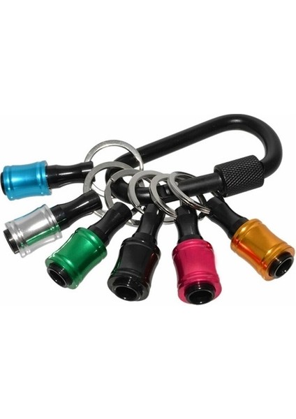 Paslanmaz Çelik Manşon Alıcısı 1/4 Toplu Hızlı Değiştirme Manşonu Uzatma 6,35 Mm Yürüyüş Tokası Anahtarlık Alıcısı (Yurt Dışından)