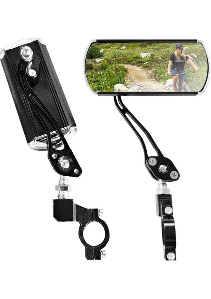 1 Çift Dağ Bisikleti Elektrikli Aynalar Pil Bisiklet Reflektörleri Güvenlik Aynaları Geri Vites Aynaları Bisiklet Ekipmanı Aksesuarları (Yurt Dışından)