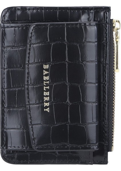 Yeni Bayan Timsah Desenli Kart Çantası Kore Modası Bozuk Para Cüzdanı Büyük Kapasiteli Çok Kartlı Cüzdan (Yurt Dışından)