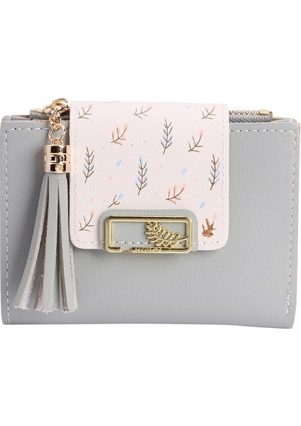 Cüzdan Kadın Basit Ins Sevimli Japon Kız Kalp Yüz İle Küçük Atmosferik Ultra-Ince Kart Çanta Cüzdan Bir Paket Kadın (Yurt Dışından)