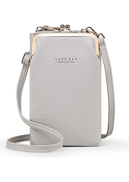 Kadın Çapraz Askılı Çanta Büyük Kapasiteli Cep Telefonu Çantası Moda Kadın Çantası İle Lychee Deseninin Kore Versiyonu (Yurt Dışından)
