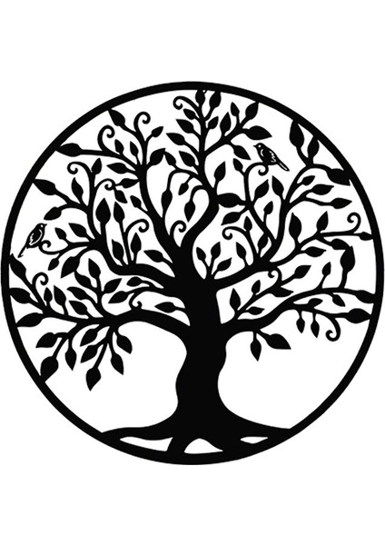 Kuş Desen Lazer Kesim Ferforje Hayat Ağacı Sanat Kolye İle Dekoratif Duvar Asılı (Yurt Dışından)