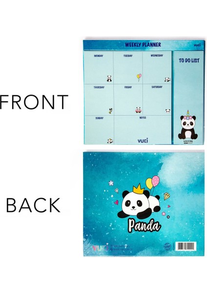 Masaüstü Haftalık Planlayıcı Defter Panda