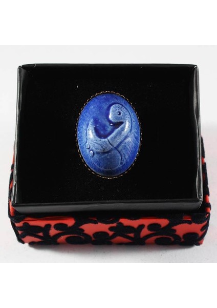 Mavi Vav Çini Yüzük