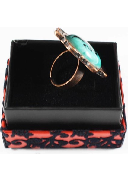 Kalp Çerçeve Motifli Lale Yüzük fiyatları