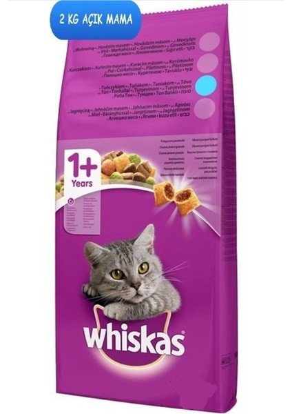 Ton Balıklı ve Sebzeli Kedi Maması 2 kg Açık