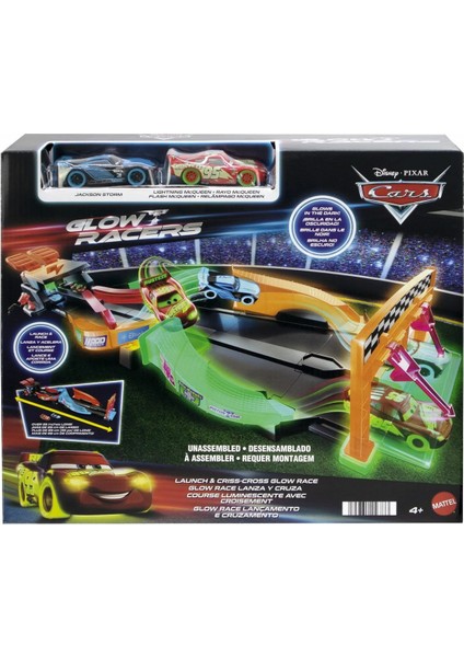 HPD80 Cars Karanlıkta Parlayan Yarışçılar Pist Seti