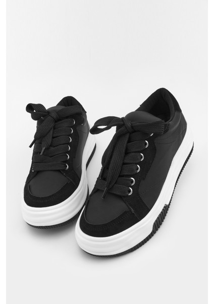 Kadın Sneaker Kalın Taban Bağcıklı Spor Ayakkabı Sifaz