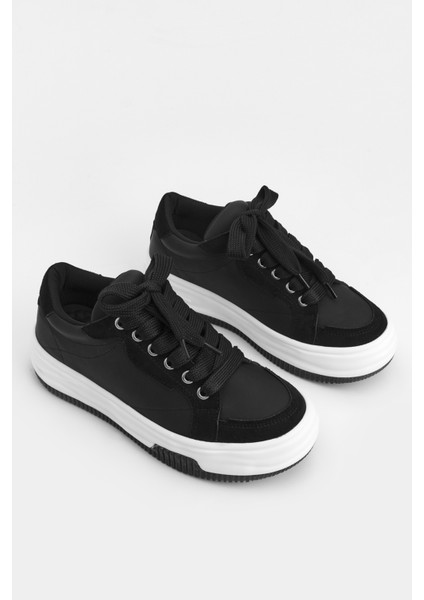 Kadın Sneaker Kalın Taban Bağcıklı Spor Ayakkabı Sifaz