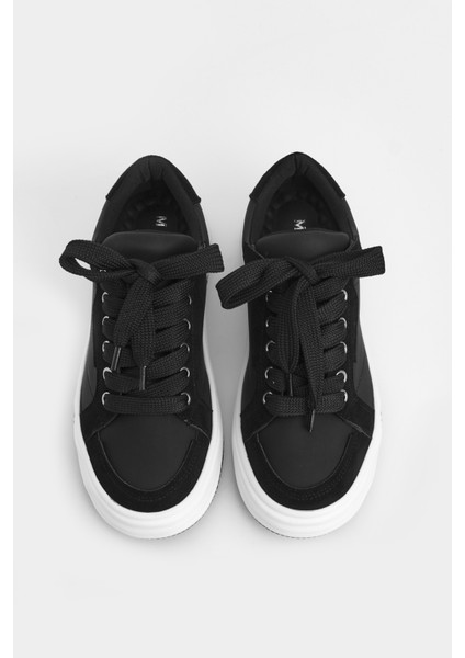 Kadın Sneaker Kalın Taban Bağcıklı Spor Ayakkabı Sifaz