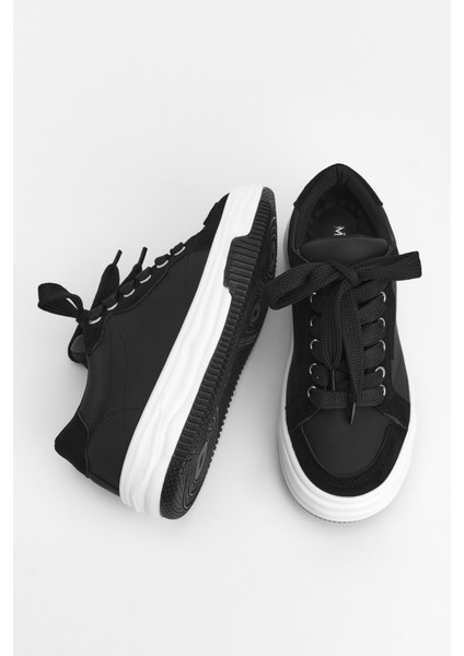 Kadın Sneaker Kalın Taban Bağcıklı Spor Ayakkabı Sifaz