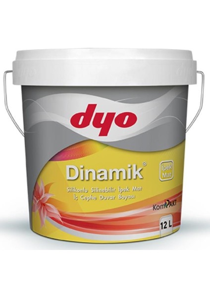 Dinamik Silikonlu Ipek Mat Iç Cephe Boyası 12 Lt