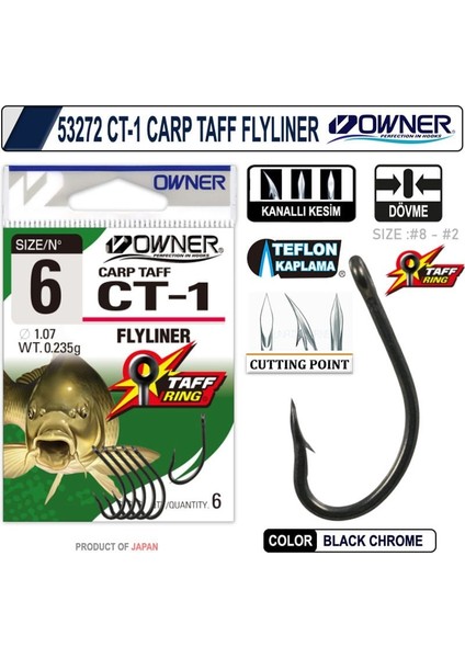 53272 Ct-1 Carp Taff Flyliner Japon Iğne Balıkmarketim modelleri