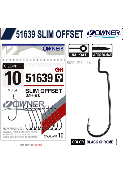 51639 Slim Offset Japon Iğne Balıkmarketim