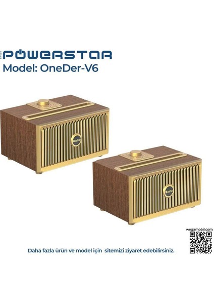 Radyo Nostaljik Oneder V6 Bluetooth - USB - Hafıza Kartı - Radyo