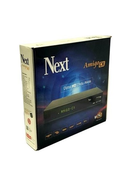 Next Amigo Cx Ethernet Girişli Kasalı Ip Tv Full Hd Uydu Alıcısı