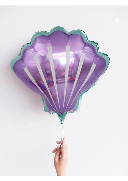 Deniz Kızı Tema Balon Zinciri Doğum Günü Balon Parti Seti Deniz Kızı Folyo Balon