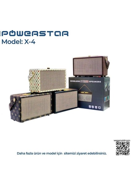 Radyo Nostaljik X-4 Bluetooth - USB - Hafıza Kartı - Radyo