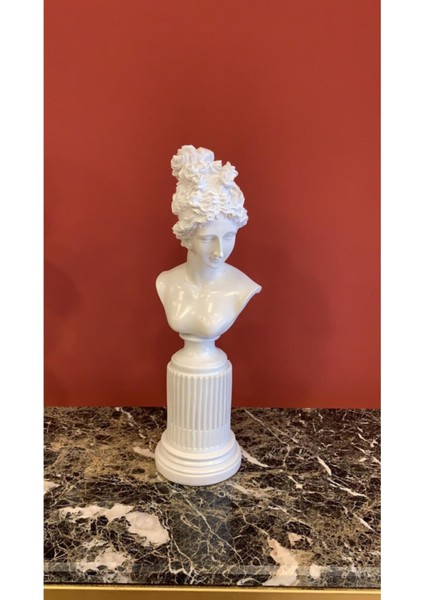 Sütunlu Kadın Büst Heykel Biblo fiyatları