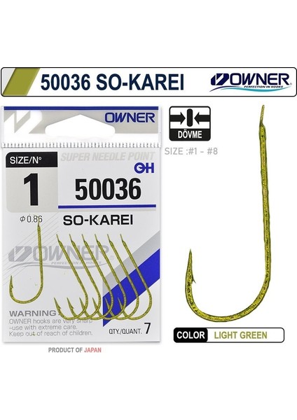 50036 So- Karei Light Green Japon Iğne Balıkmarketim