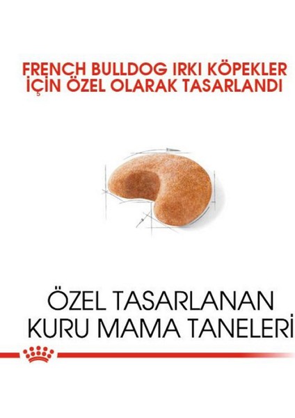 French Bulldog Yetişkin Köpek Maması - 3 kg