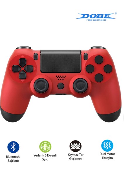 Ps4-Pc-Android Box-Android-Ios Telefon Tablet Uyumlu Titreşimli Bluetooth Oyun Kolu