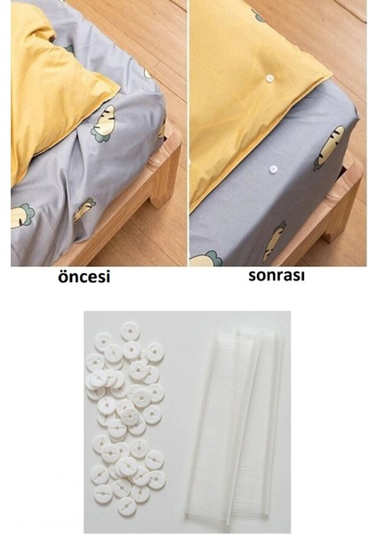 Yorgan & Nevresim Kılıfı Sabitleme Aparatı (449 Parça) modelleri