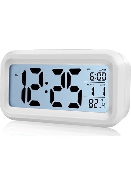 Akıllı Dijital Masa Saati Alarmlı Karanlık Sensörlü Fotoselli