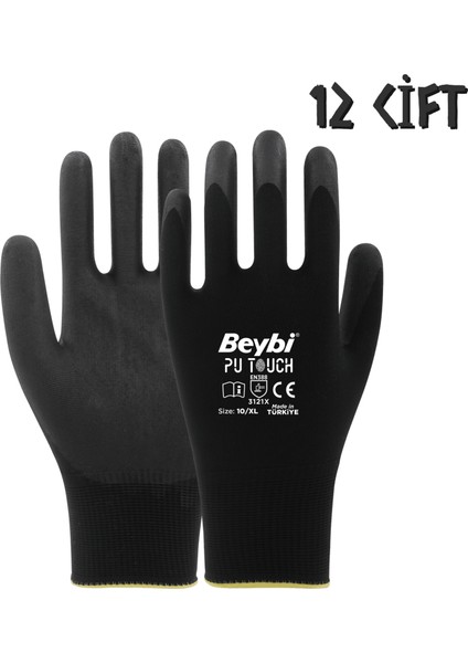 Elektrostatik Nitril Eldiven Pu Touch No: 10 - 12 Çift