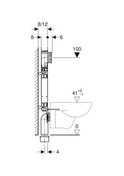 Geberıt Sigma Gömme Rez. Ince Tip 8cm 110.792.00.1 - 110.772.00.1