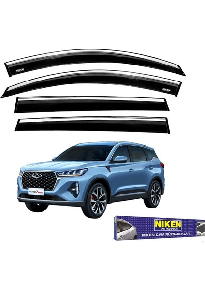 Chery Tiggo 7/7 Pro Cam Rüzgarlığı Kromlu 2020+