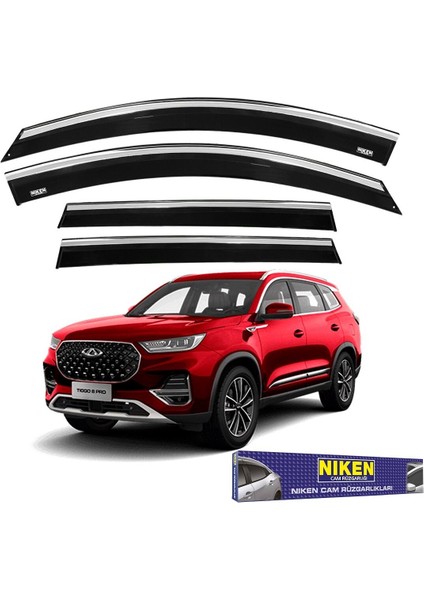 Chery Tiggo 8/9 Pro Cam Rüzgarlığı Kromlu 2018+