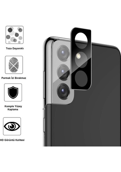Samsung Galaxy S21 Plus Flexible Kamera Lens Koruma Camı 3D