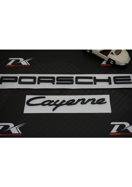 Porsche Cayenne Bagaj 3m 3D Abs Yazı Logo Siyah Amblem Seti fiyatları