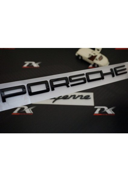 Porsche Cayenne Bagaj 3m 3D Abs Yazı Logo Siyah Amblem Seti fırsatları
