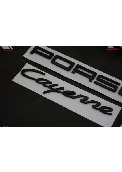Porsche Cayenne Bagaj 3m 3D Abs Yazı Logo Siyah Amblem Seti indirimleri