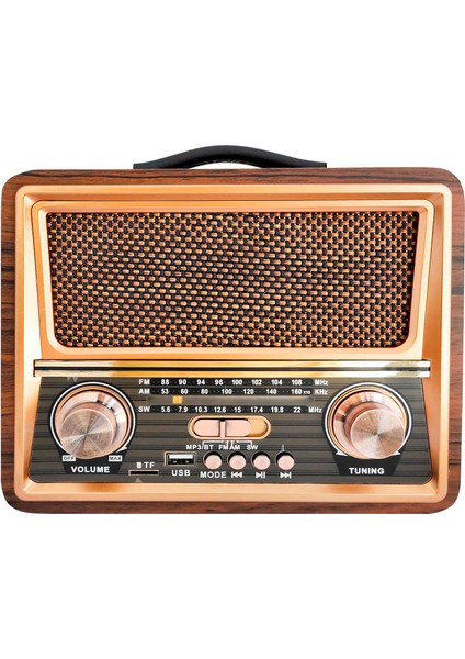 Radyo Nostalji Şarjlı Bt/usb/sd/fm Cameron CM-821BT
